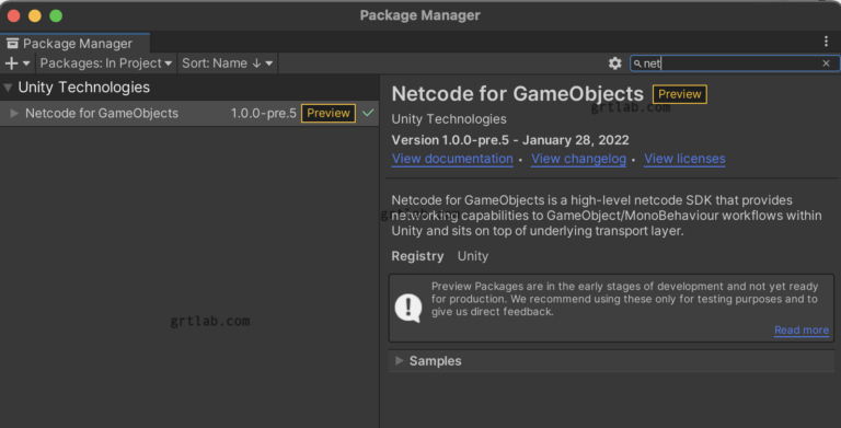 unity-netcode-for-gameobjects-grtlab